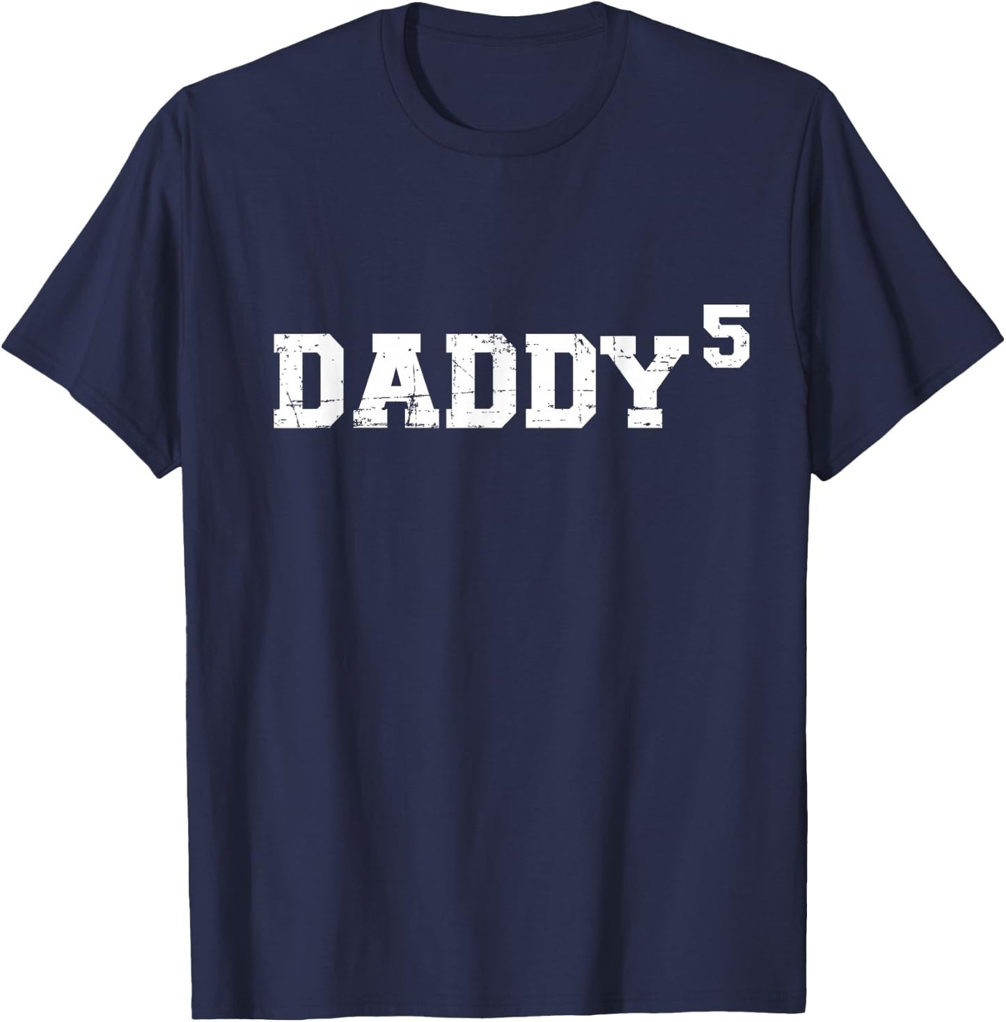 Fifth 5th time daddy dad of five kids father's day gift T-Shirt - T-Shirt | Navy