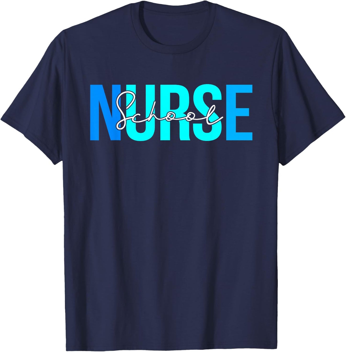Women School Nurse Gifts For Nursing Apparel T-Shirt - T-Shirt | Navy