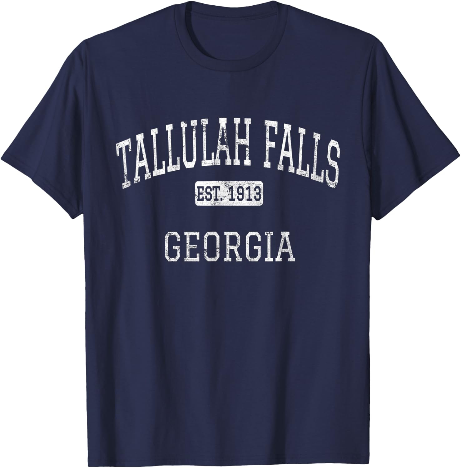 Tallulah Falls Georgia GA Vintage T-Shirt - T-Shirt | Navy