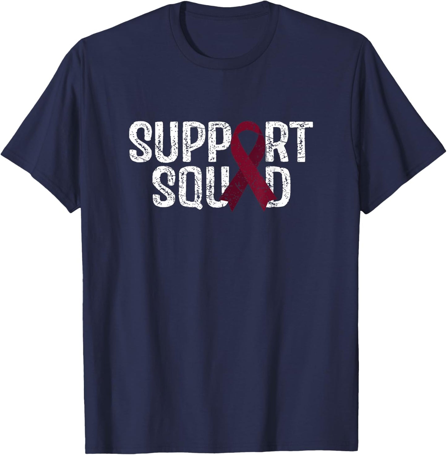 Support Squad Hirschsprung’s Disease Awareness T-Shirt - T-Shirt | Navy
