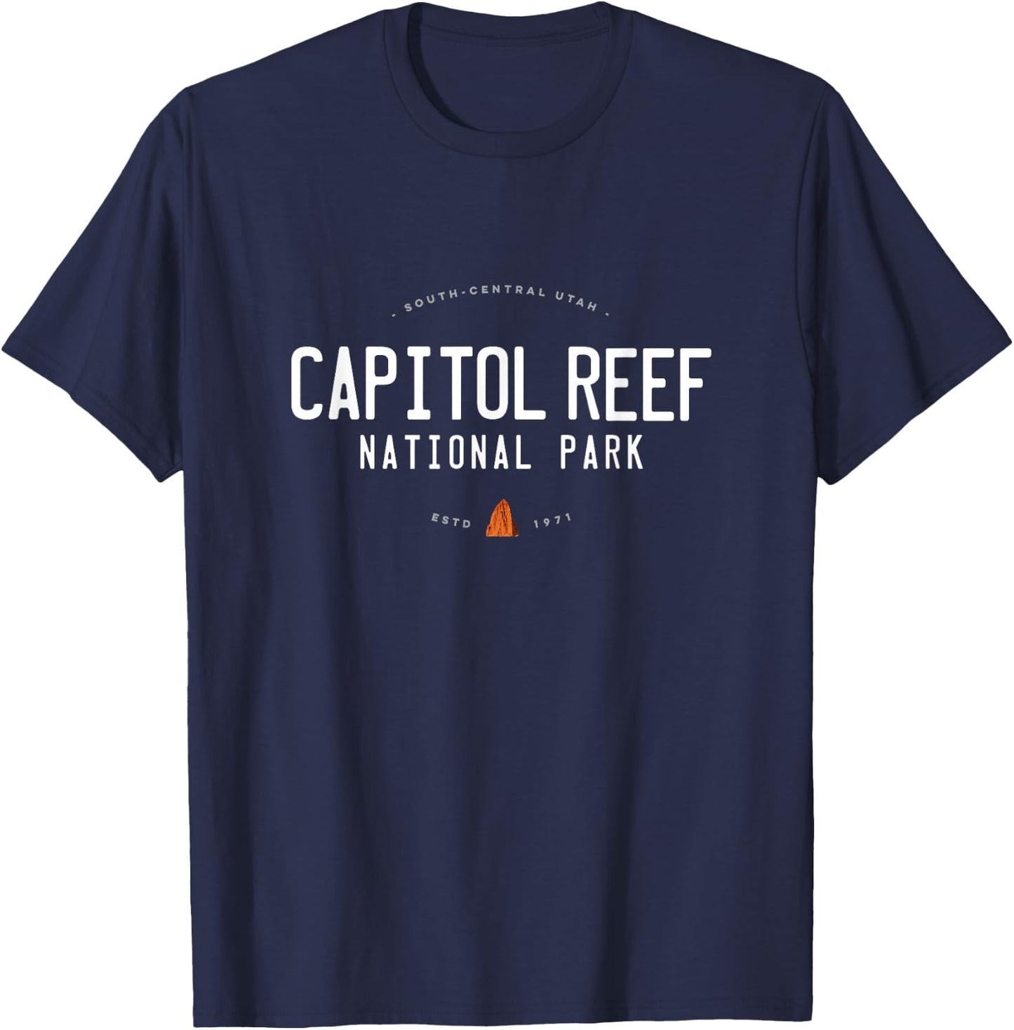 Capitol Reef National Park Utah Graphic Vintage Retro T-Shirt - T-Shirt | Navy
