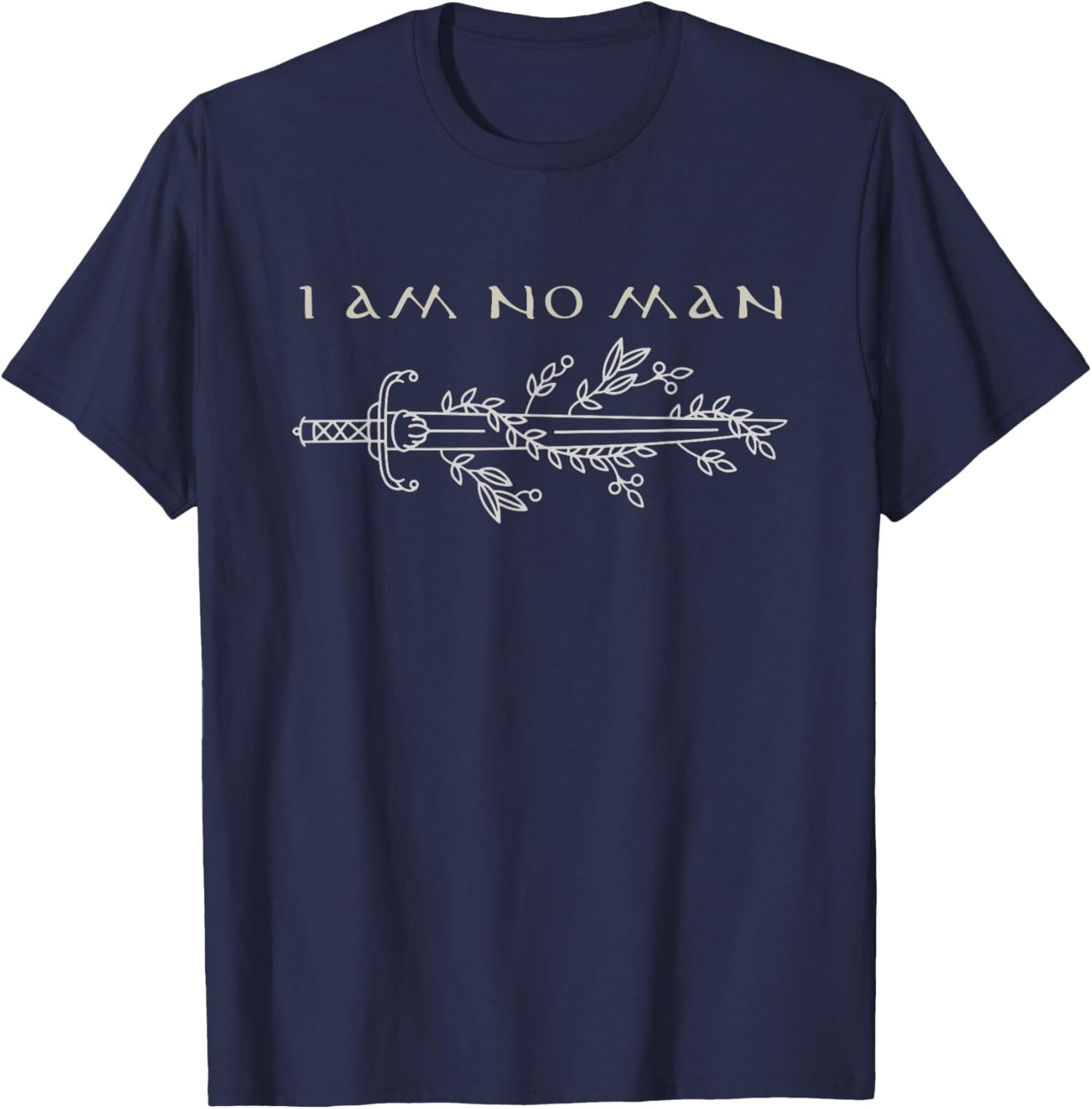 I Am No Man, Reading Bookish Vintage Gothic Meme T-Shirt - T-Shirt | Navy