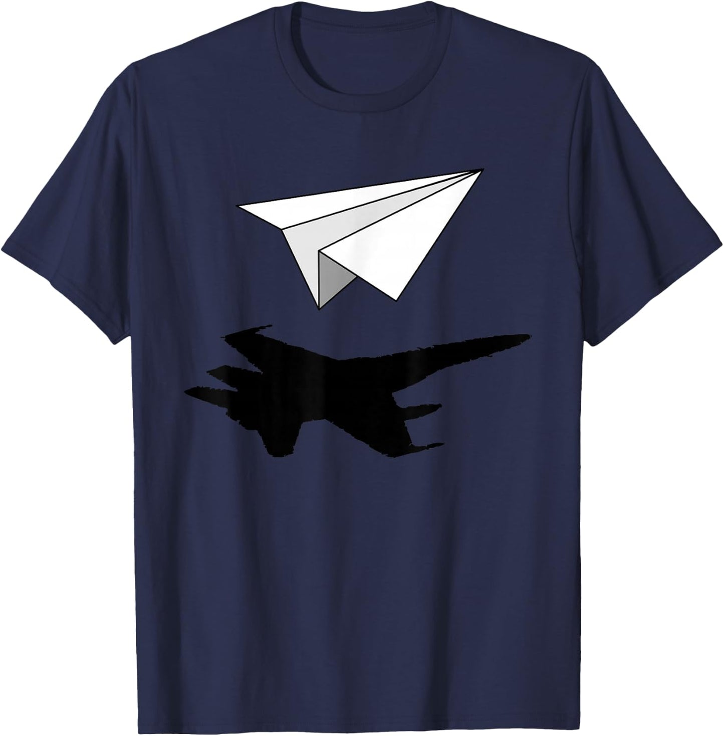 Aeronautical Engineer Paper Airplane T-Shirt - T-Shirt | Navy