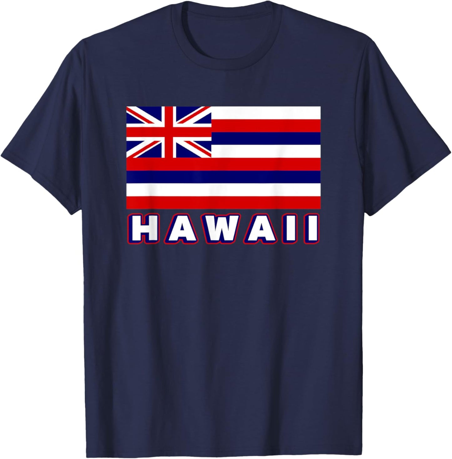 Hawaii Flag The Aloha State Flag Hawaiian Men Women Kids T-Shirt - T-Shirt | Navy