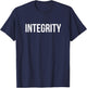 Integrity -Adults Black Classic Fit T-Shirt - T-Shirt | Navy