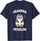 Cute Grandma Penguin Bird Lover Grandmother T-Shirt - T-Shirt | Navy