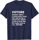 Woman Humour Personalized Gift Name Victory Definition T-Shirt - T-Shirt | Navy