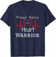 CHD Heart Warrior Nana Shirt Congenital Heart Defect HLHS T-Shirt - T-Shirt | Navy