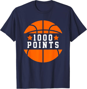 1000 Points Basketball Scorer High School Basketball Mom T-Shirt - T-Shirt | Navy