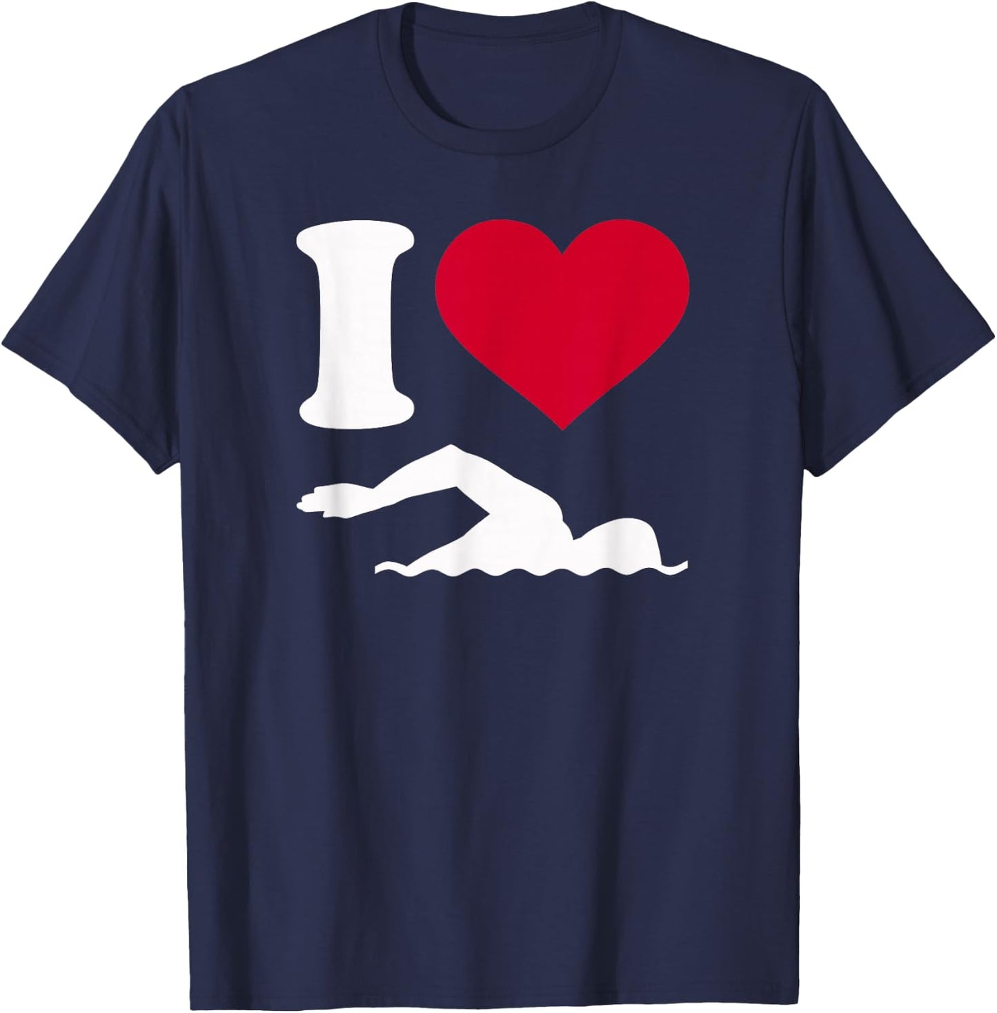 I love swimming T-Shirt - T-Shirt | Navy