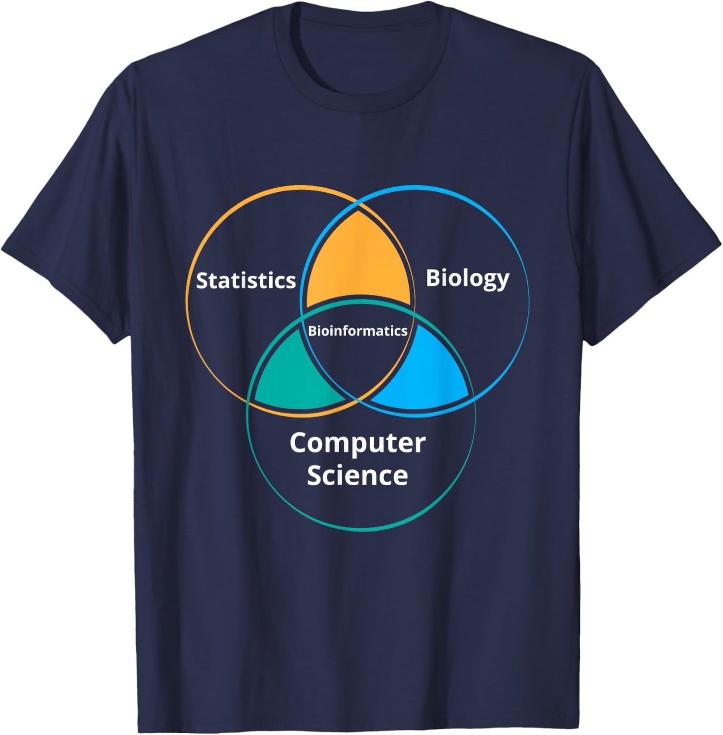 Funny Bioinformatics Biology Science Teacher Gift | Men Women T-Shirt - T-Shirt | Navy