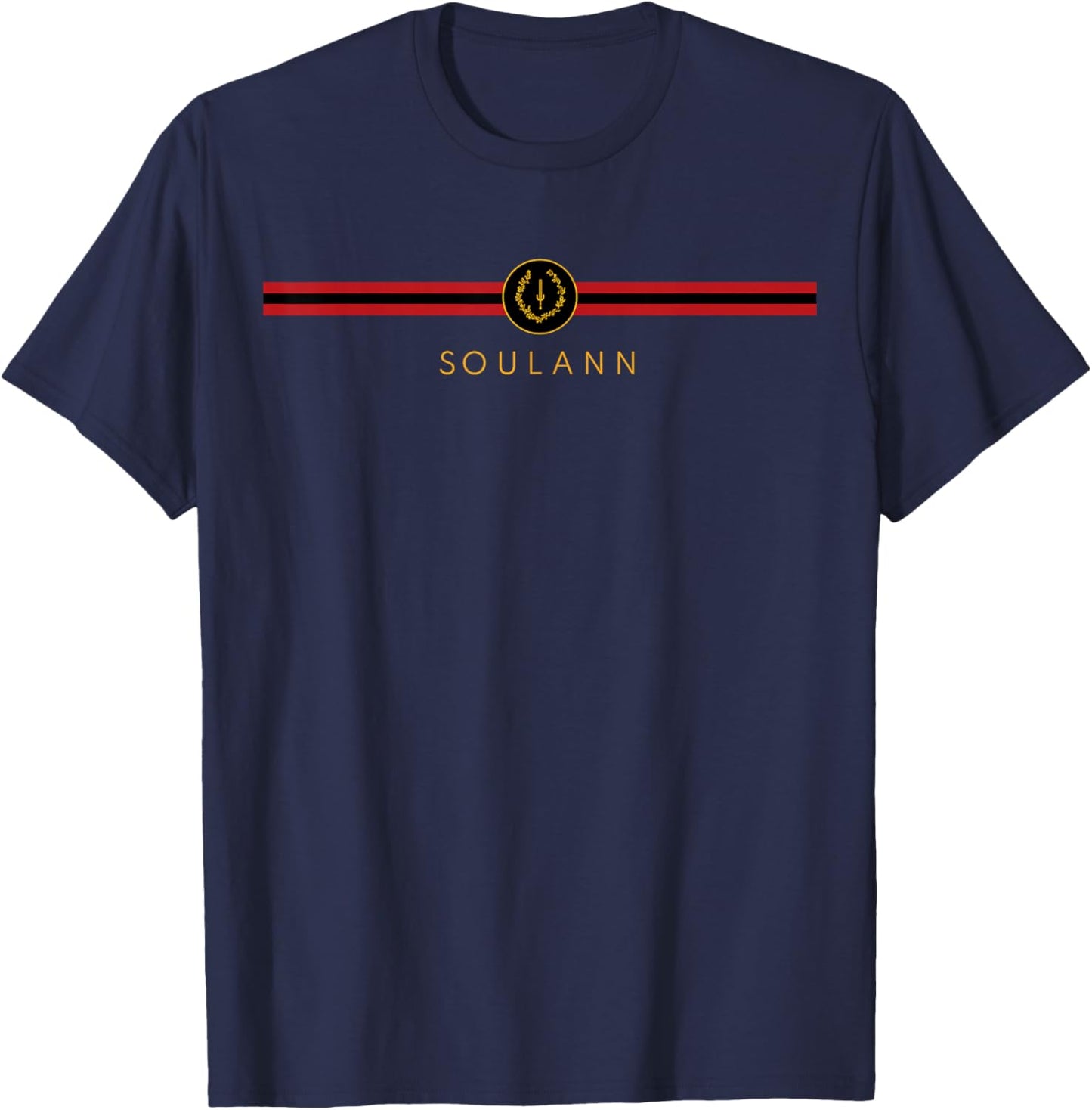 Black American Heritage Flag I Am Soulann Civil Rights Era T-Shirt - T-Shirt | Navy