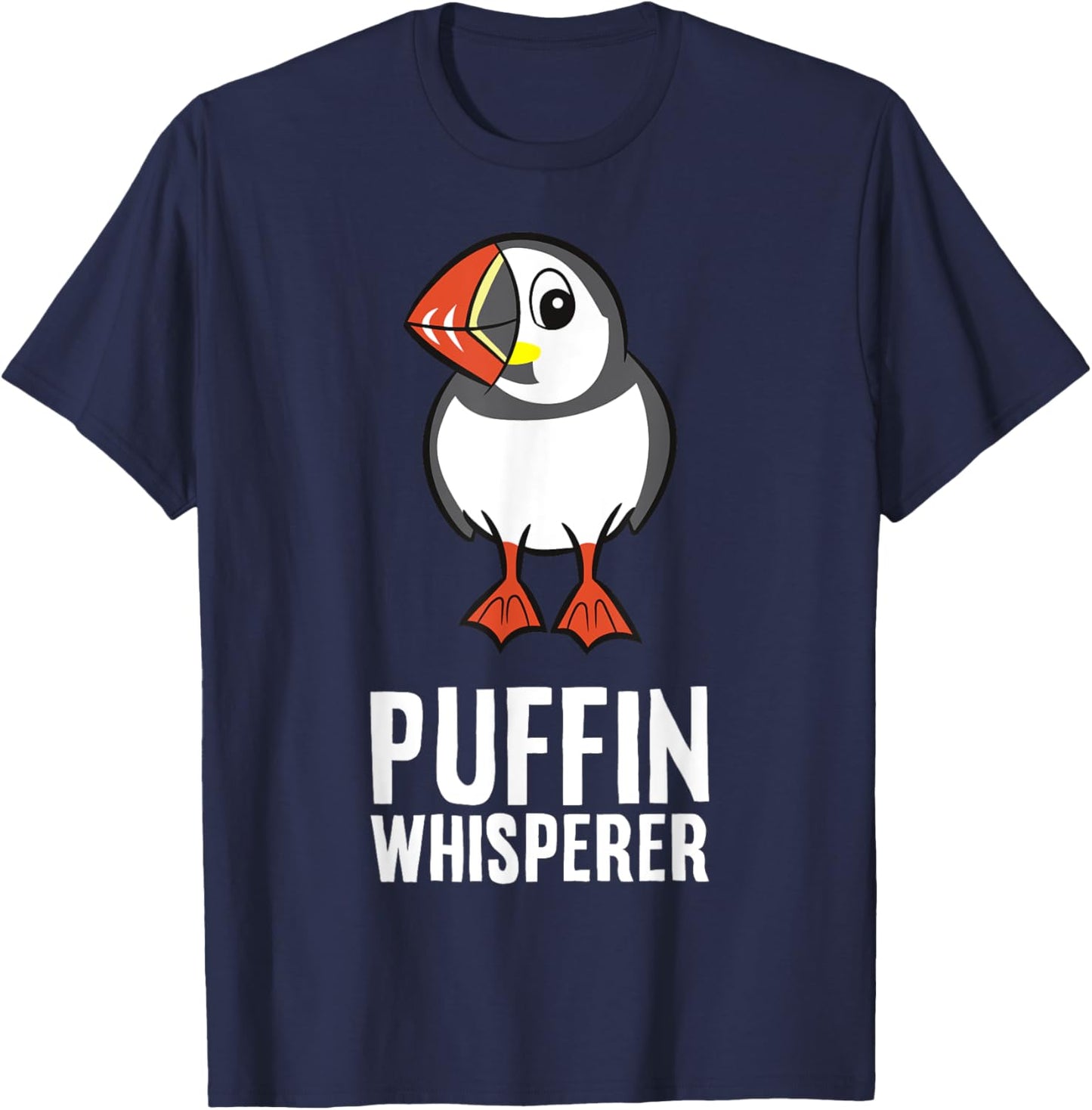 Puffin Whisperer T-Shirt - T-Shirt | Navy