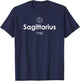 Sagittarius 1980 Birthday Zodiac Sign | Horoscope Astrology T-Shirt - T-Shirt | Navy