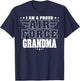 Proud Air Force Grandma Patriotic Pride Military Grandmother T-Shirt - T-Shirt | Navy