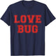 Love Bug V-Day Retro Style Love Bug Valentines Day T-Shirt - T-Shirt | Navy