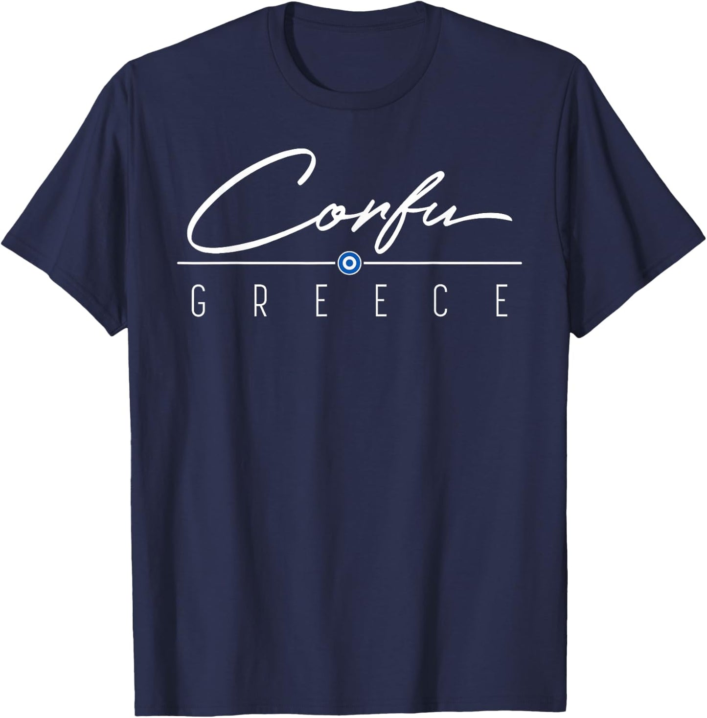 Corfu Greece Shirt , Men, Girls & Boys T-Shirt - T-Shirt | Navy