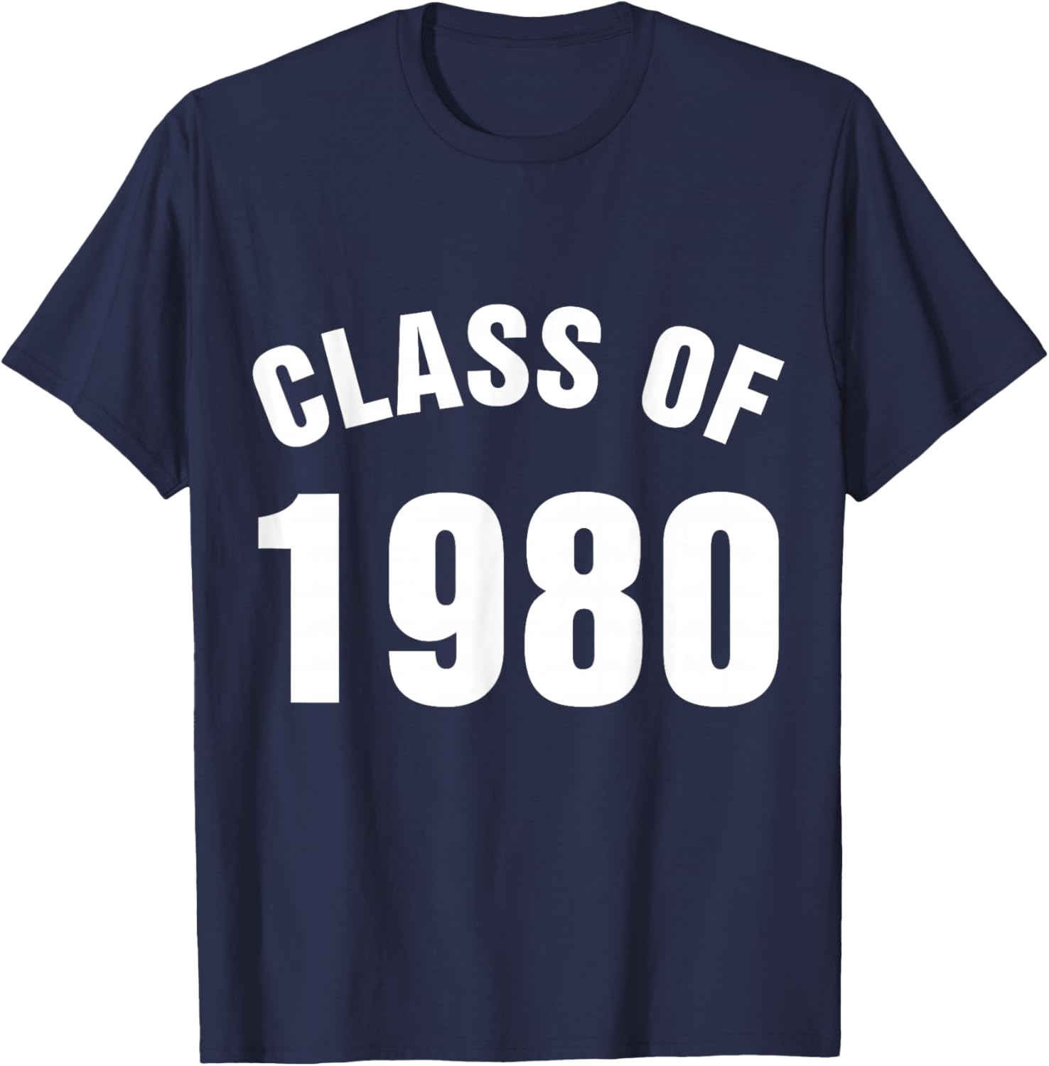 Class of 1980 Senior Graduation School T-Shirt - T-Shirt | Navy
