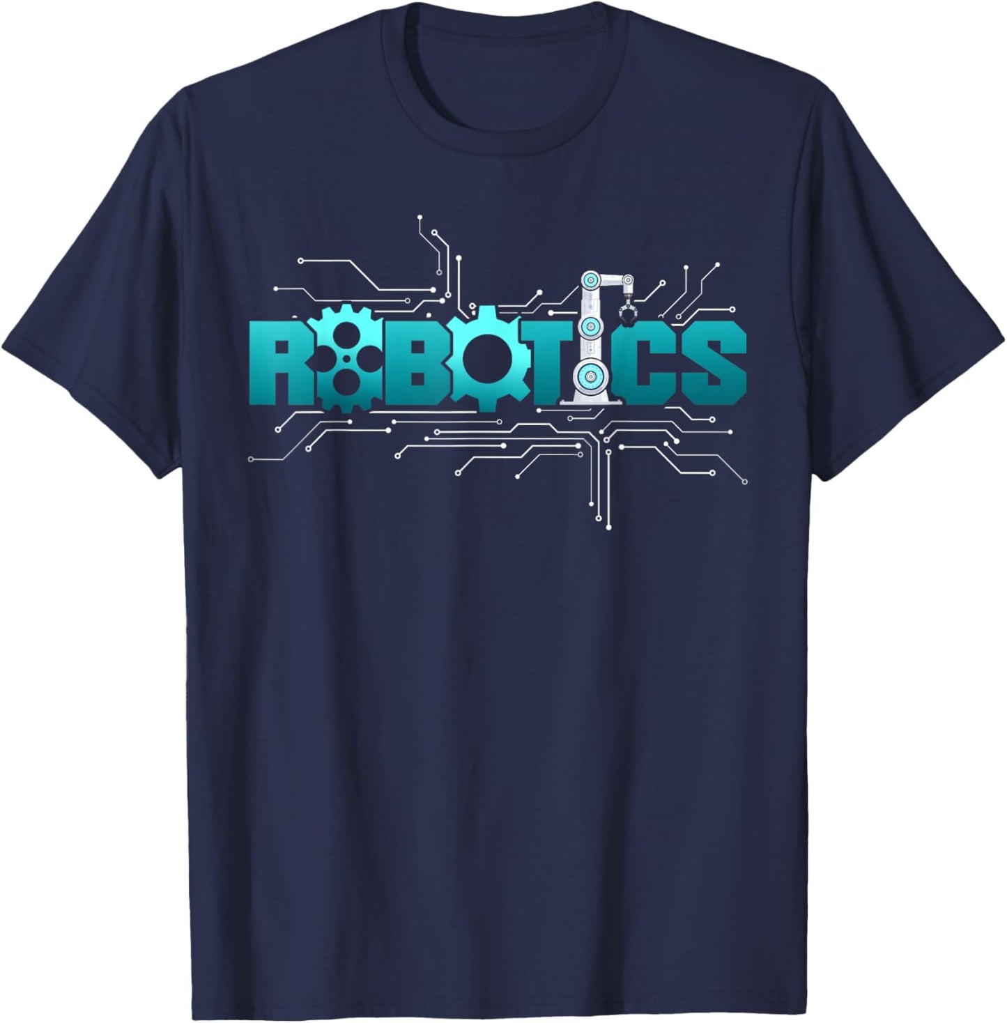Robot Robotics Engineer Robotics T-Shirt - T-Shirt | Navy