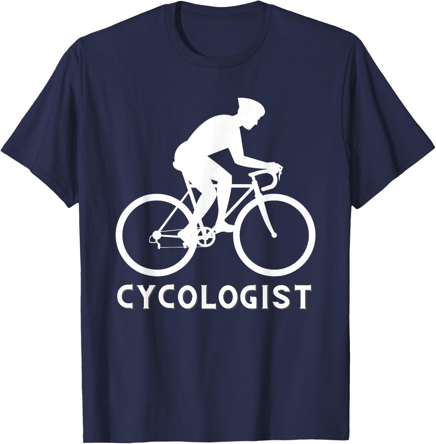 Cycologist - Funny Cycling Cyclist & Racing Bicycle T-Shirt - T-Shirt | Navy