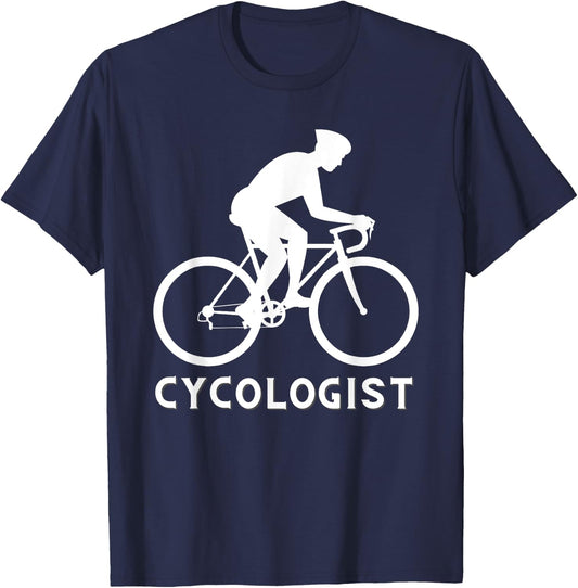 Cycologist - Funny Cycling Cyclist & Racing Bicycle T-Shirt - T-Shirt | Navy
