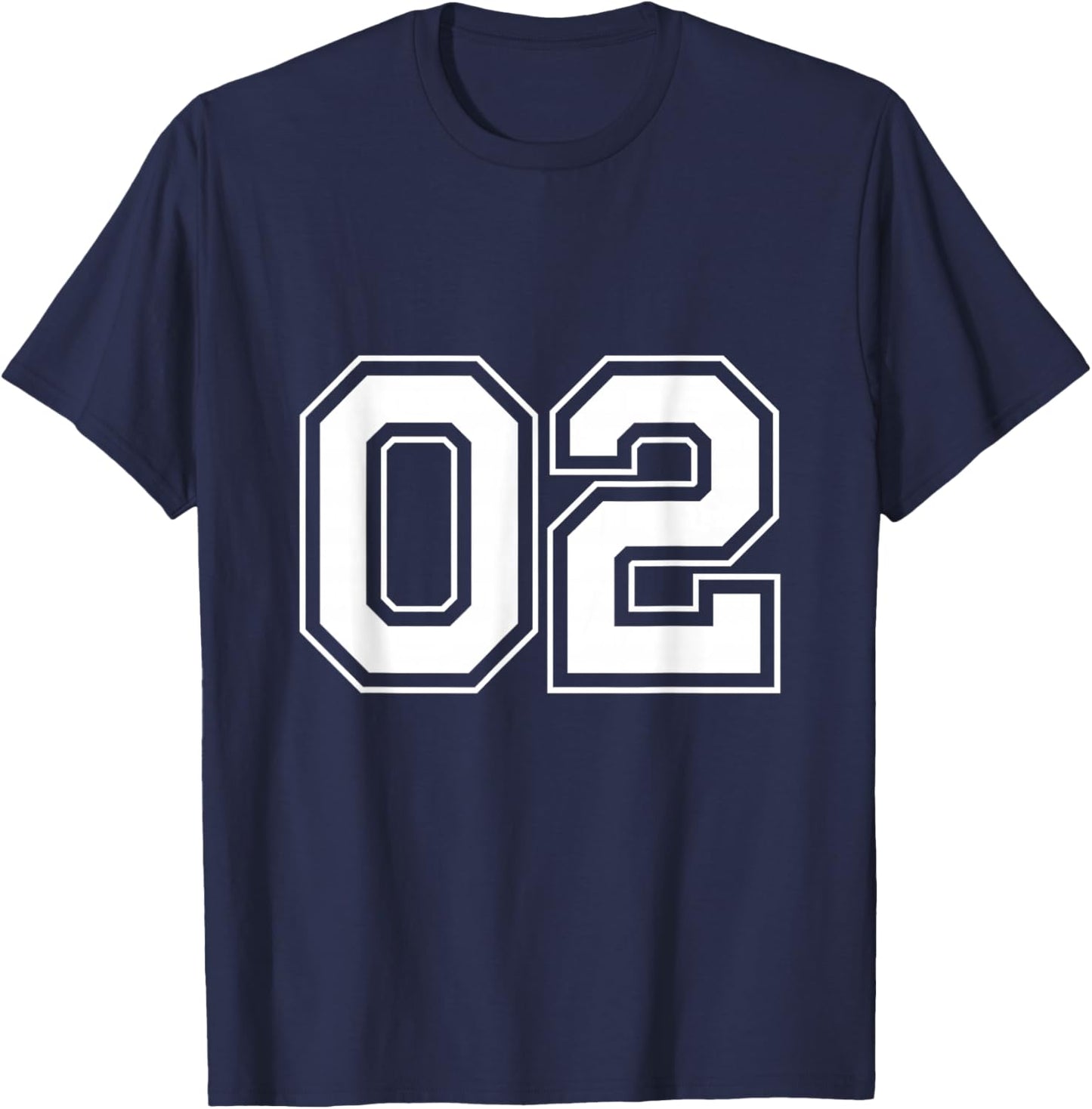 Number 02 T-Shirt - T-Shirt | Navy