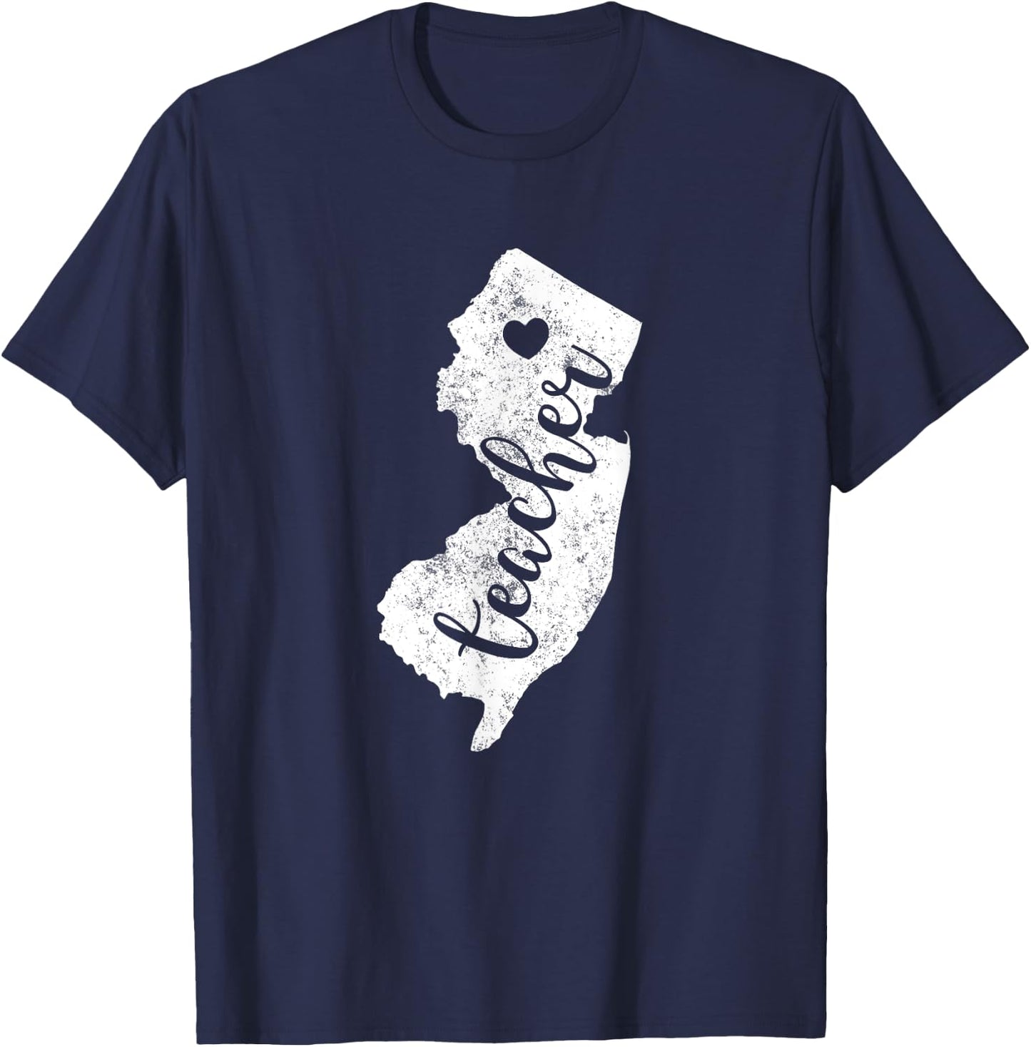 Teacher Red For Ed New Jersey Public Education Men Women Kids T-Shirt - T-Shirt | Navy