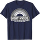Gray Pride We're Here We're Old And Get Off Our Lawn T-Shirt - T-Shirt | Navy
