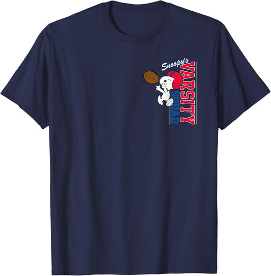 Peanuts - Snoopy's Football Varsity Squad T-Shirt - T-Shirt | Navy