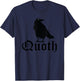 Edgar Allan Poe Quoth The Raven Nevermore T-Shirt - T-Shirt | Navy