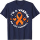 I'm A Warrior Rsd Crps Awareness Orange Ribbon CRPS T-Shirt - T-Shirt | Navy