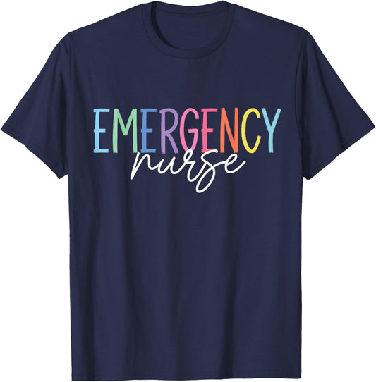 Nurse Emergency Department Emergency Nursing Room Healthcare T-Shirt - T-Shirt | Navy
