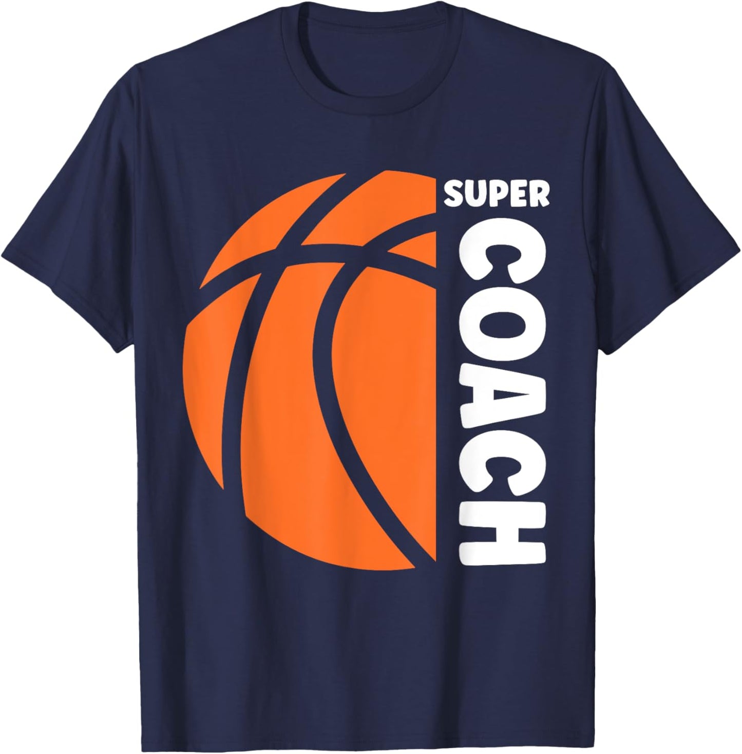 Super entraineur Basket-ball sport coach de basket T-Shirt - T-Shirt | Navy