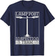Lamp Post Inspection Team Funny Geocaching Geocache Lover T-Shirt - T-Shirt | Navy