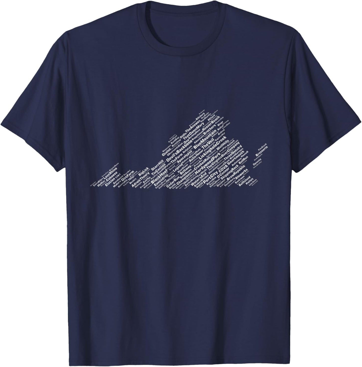 Virginia Breweries T-Shirt - T-Shirt | Navy