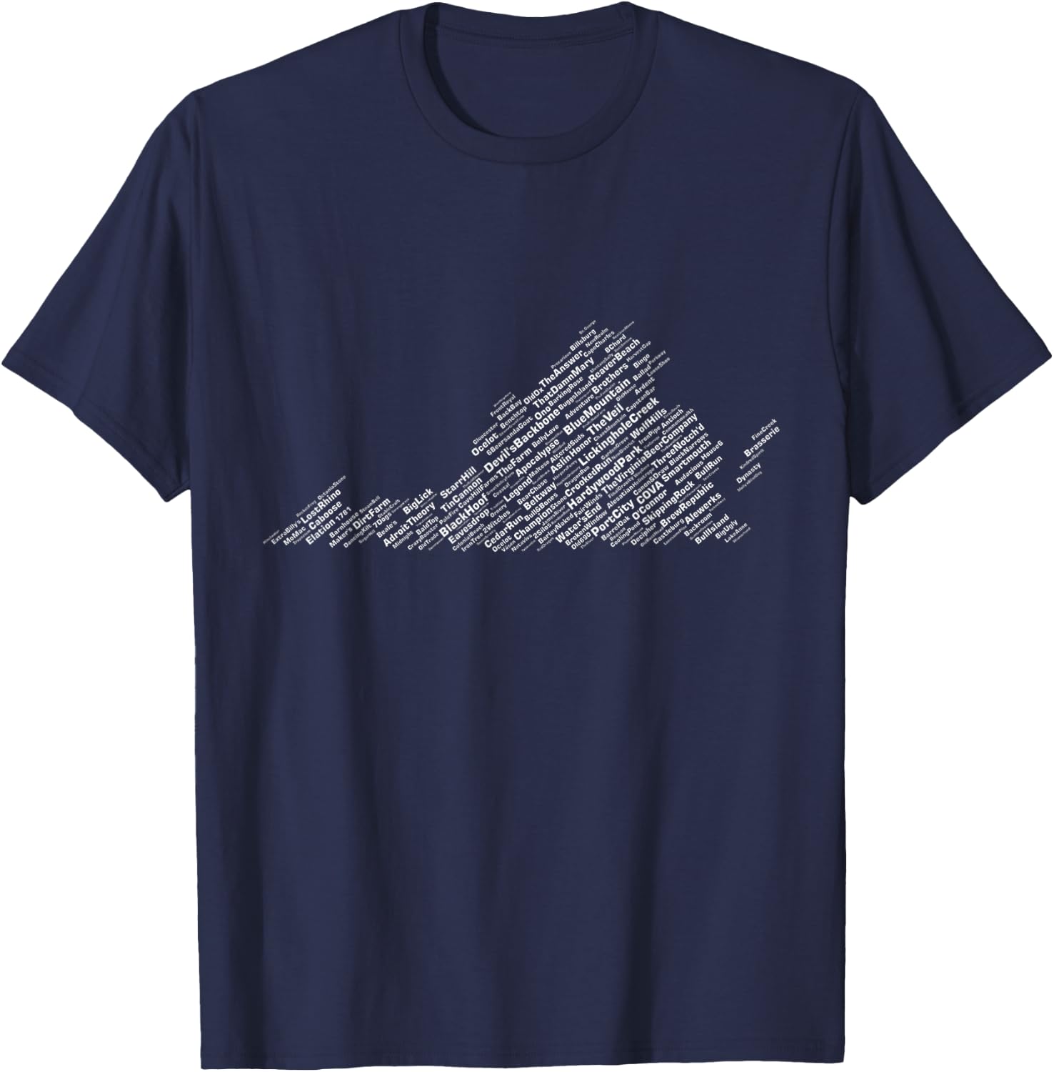 Virginia Breweries T-Shirt - T-Shirt | Navy