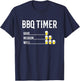 BBQ Timer Barbecue Beer Drinking Funny Grilling Gift T-Shirt - T-Shirt | Navy