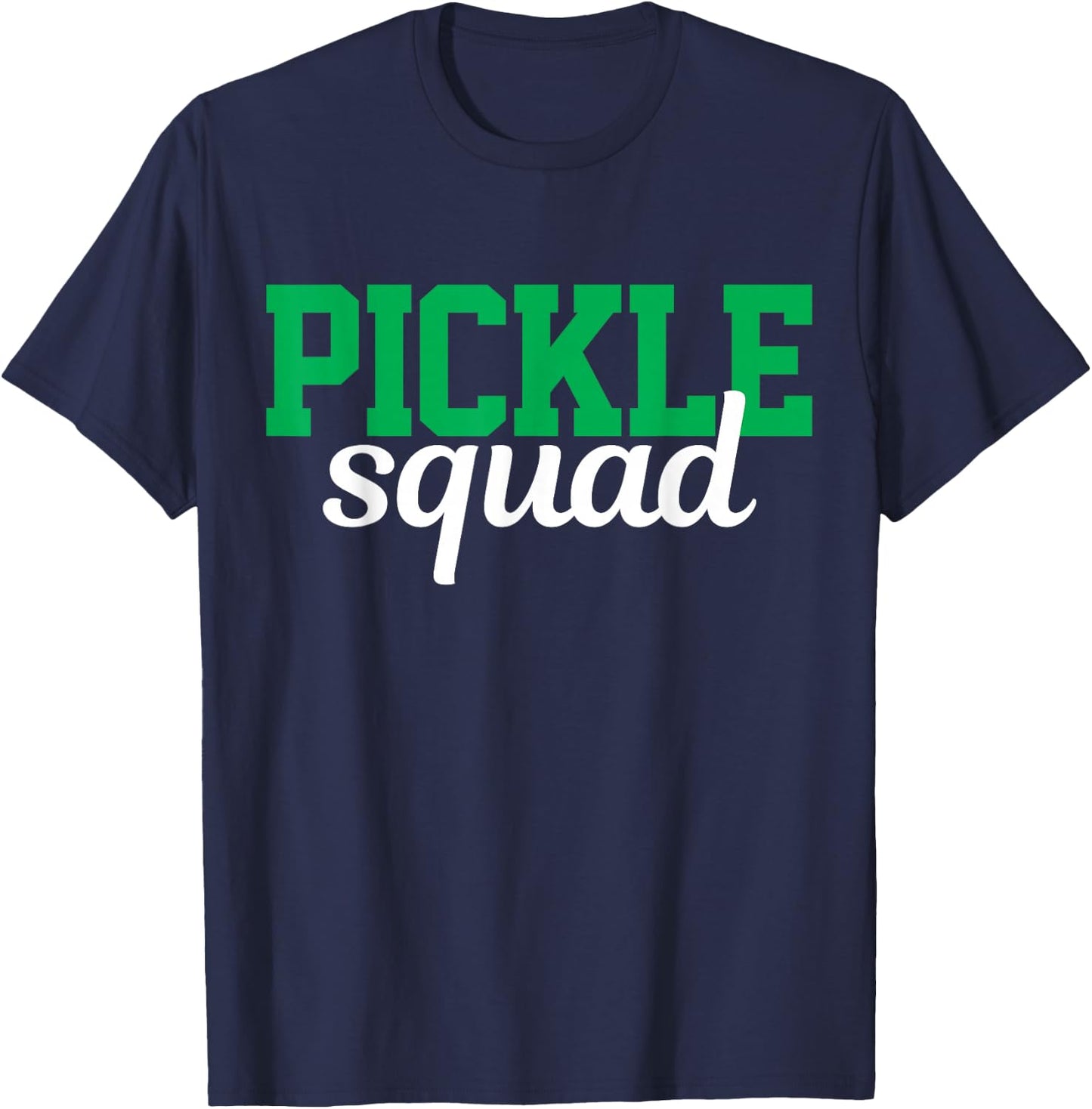 Pickle Squad Vegan Gift T-Shirt - T-Shirt | Navy