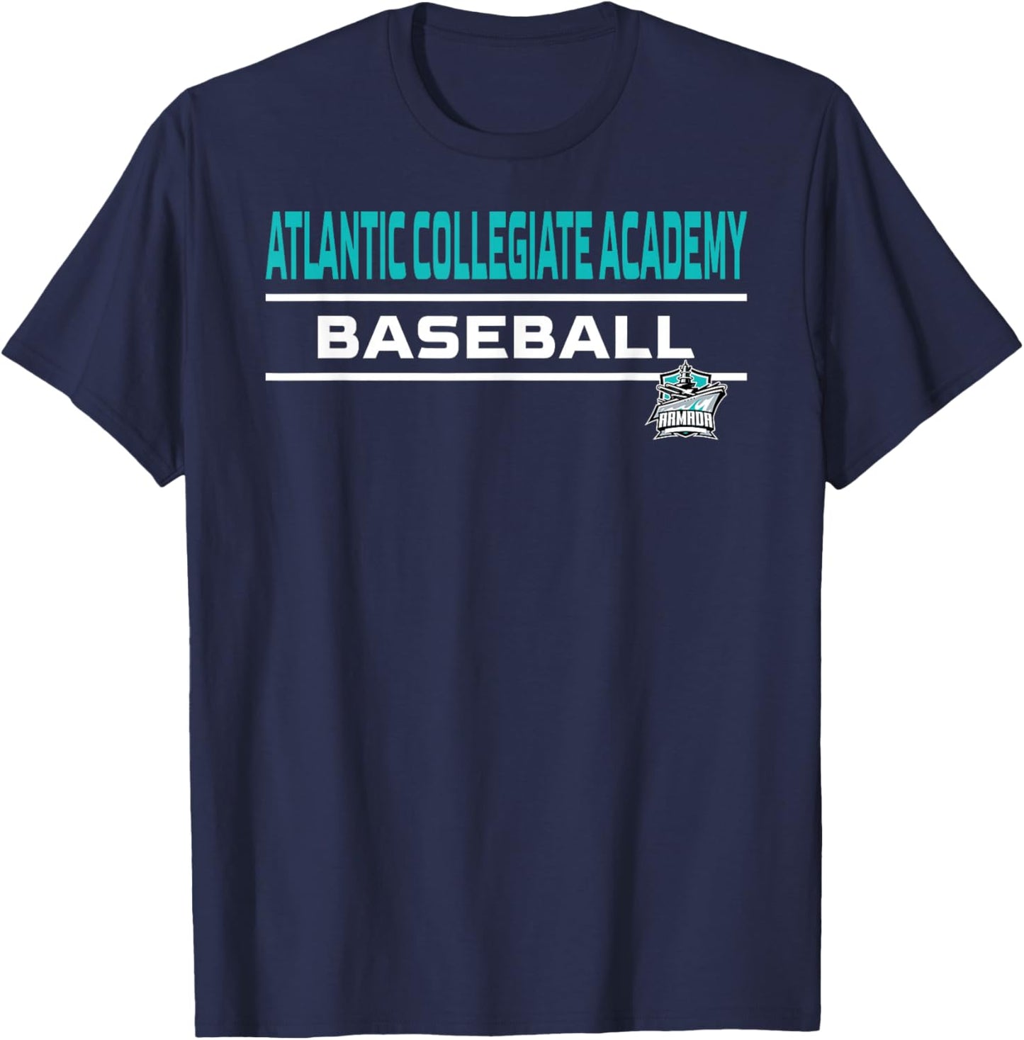 Atlantic Collegiate Academy Armada Baseball T-Shirt - T-Shirt | Navy