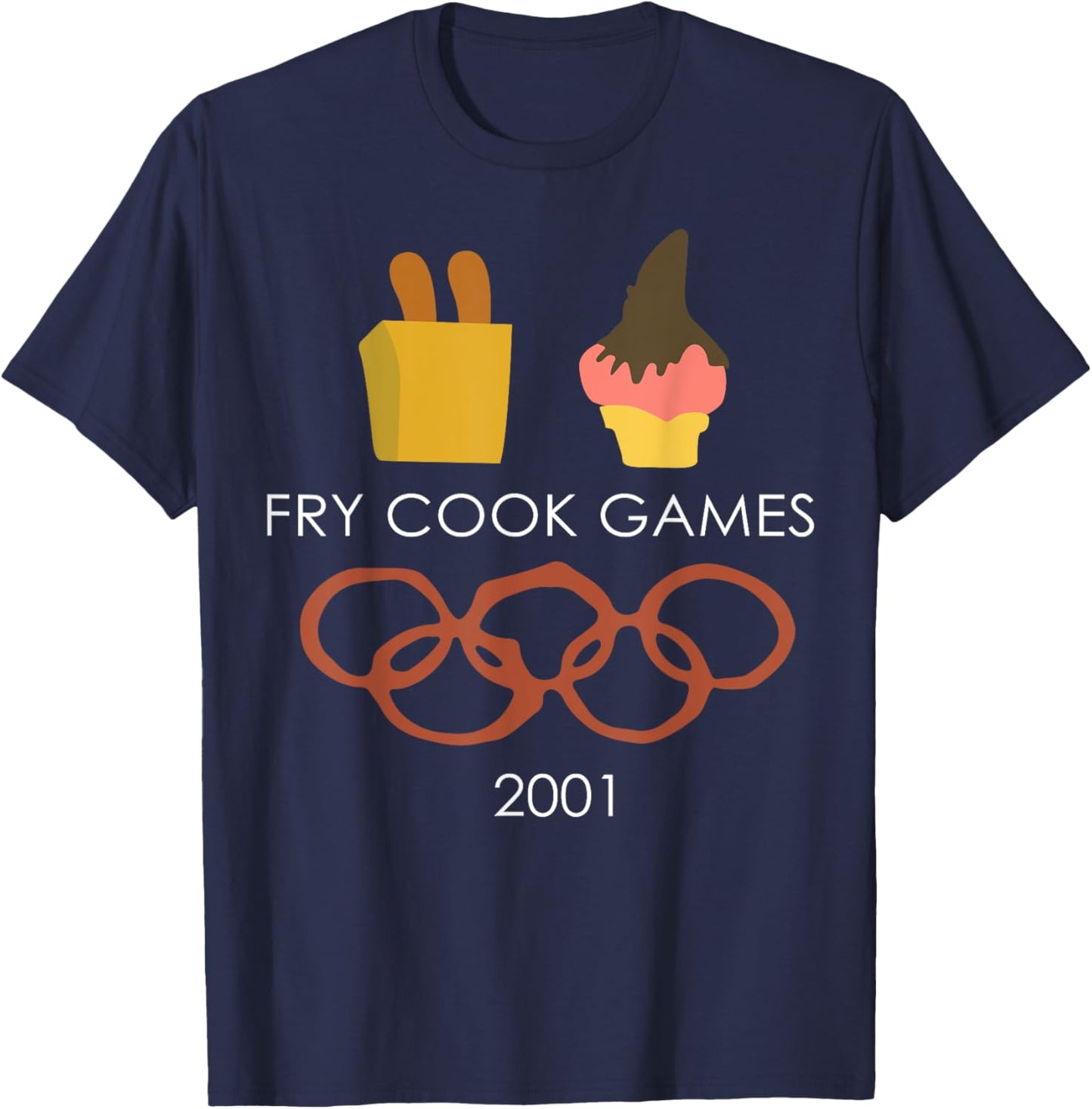 Fry Cook Games 2001 T-Shirt - T-Shirt | Navy
