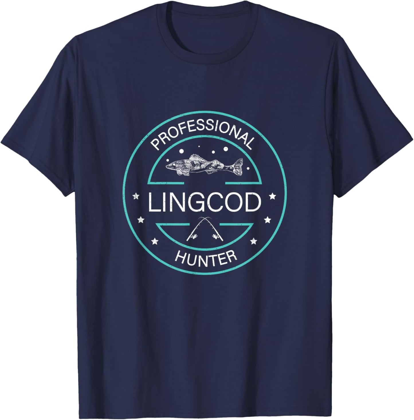 Funny Professional Lingcod Hunter Lingcod Fishing Enthusiast T-Shirt - T-Shirt | Navy