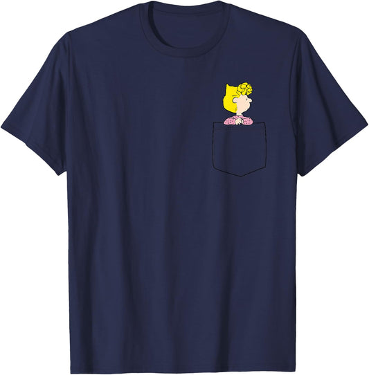 Peanuts Sally Faux Pocket T-Shirt - T-Shirt | Navy