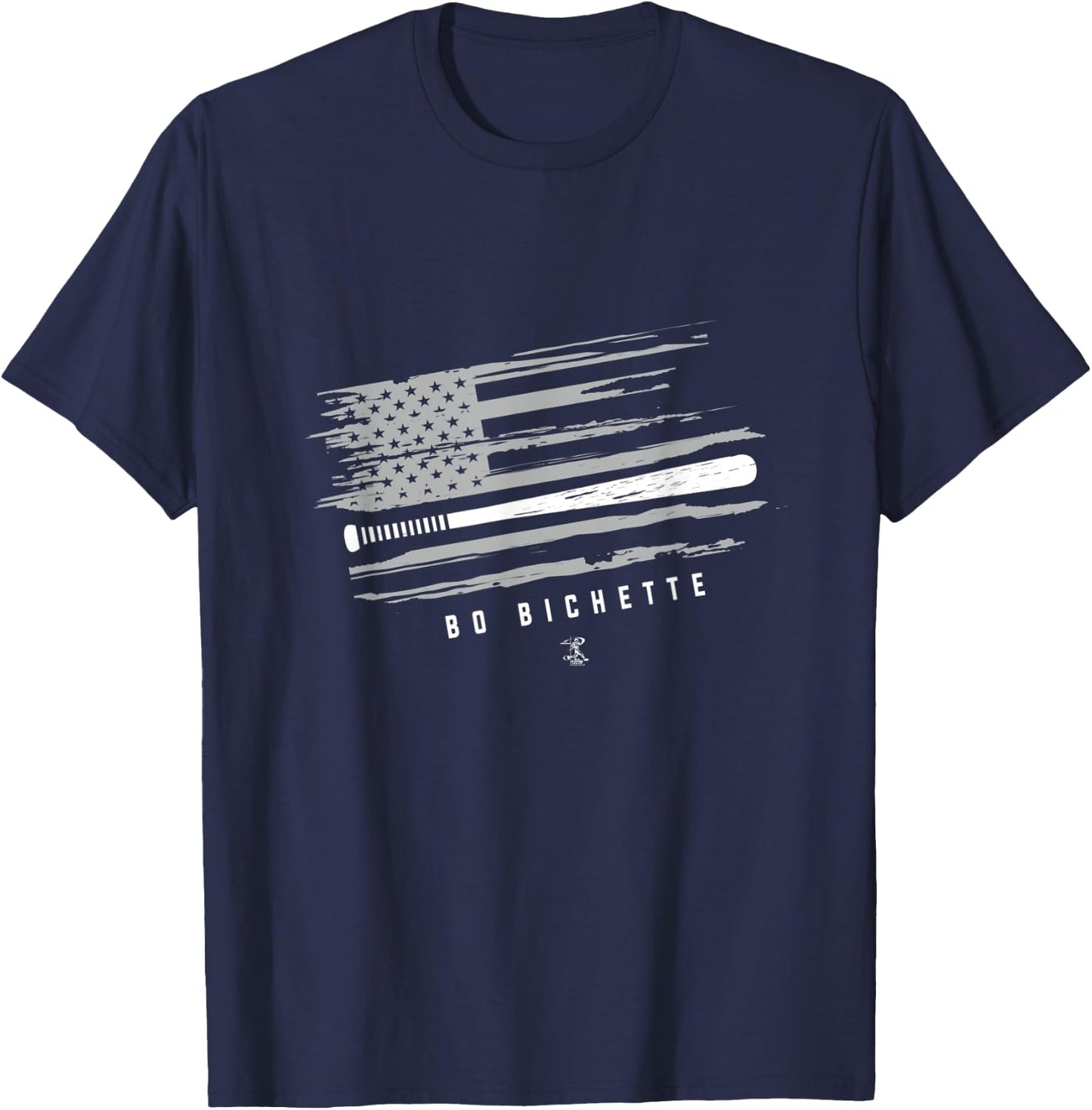 Bo Bichette Baseball Flag Graphic - Apparel T-Shirt - T-Shirt | Navy