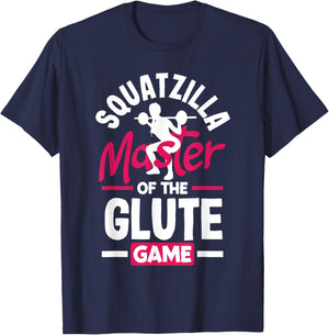Squatzilla: Master of the Glute Game T-Shirt - T-Shirt | Navy