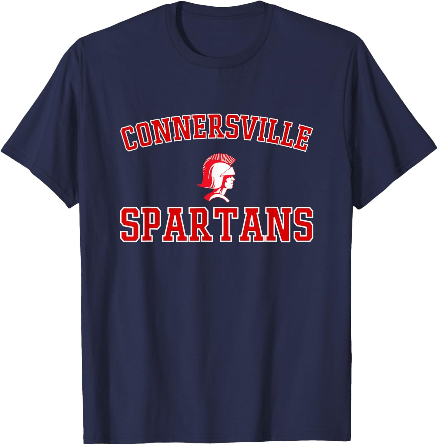 Connersville Spartans Logo Varsity HS T-Shirt - T-Shirt | Navy