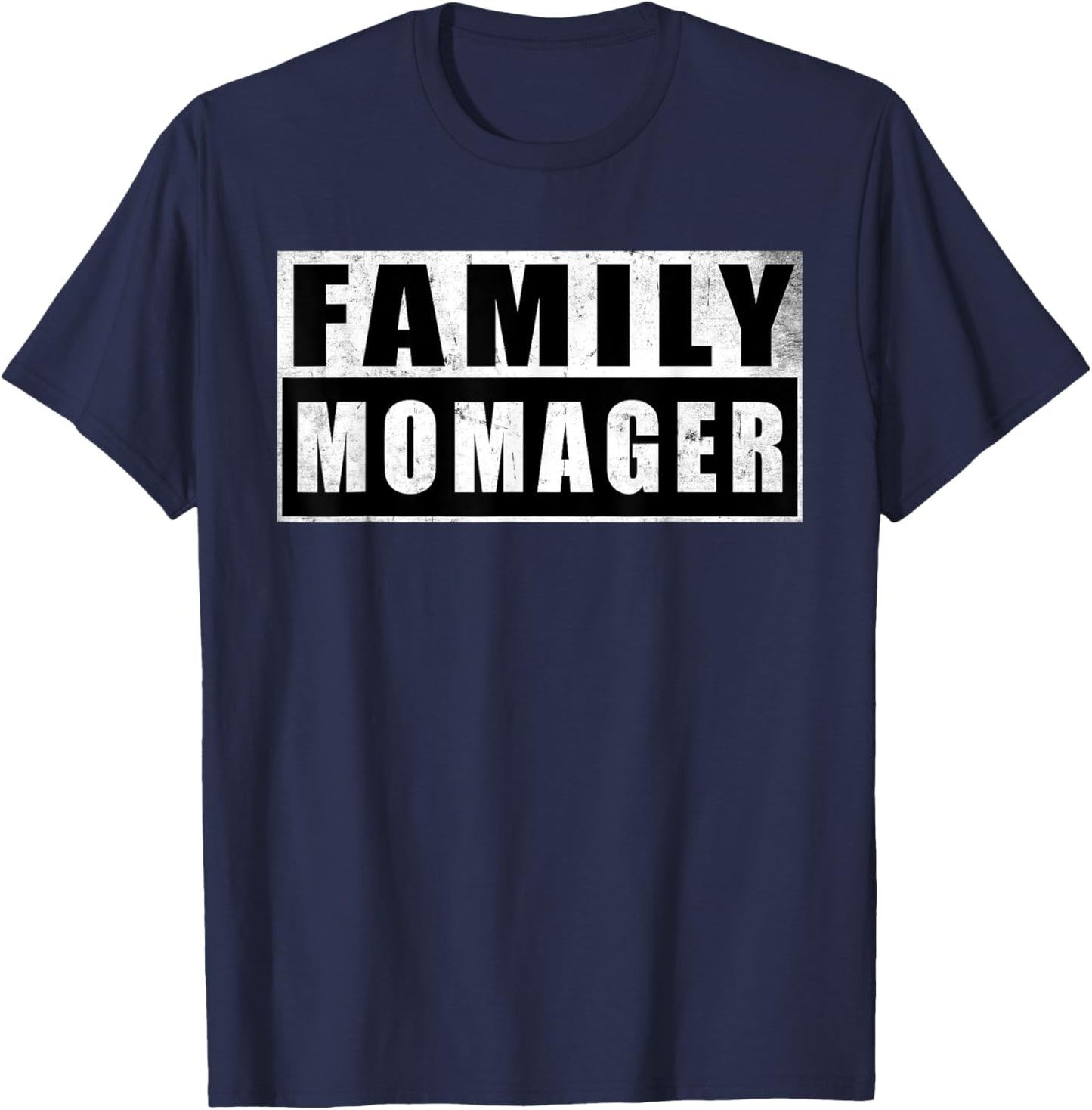 Family Momager Mother's Day Vintage T-Shirt - T-Shirt | Navy