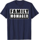 Family Momager Mother's Day Vintage T-Shirt - T-Shirt | Navy