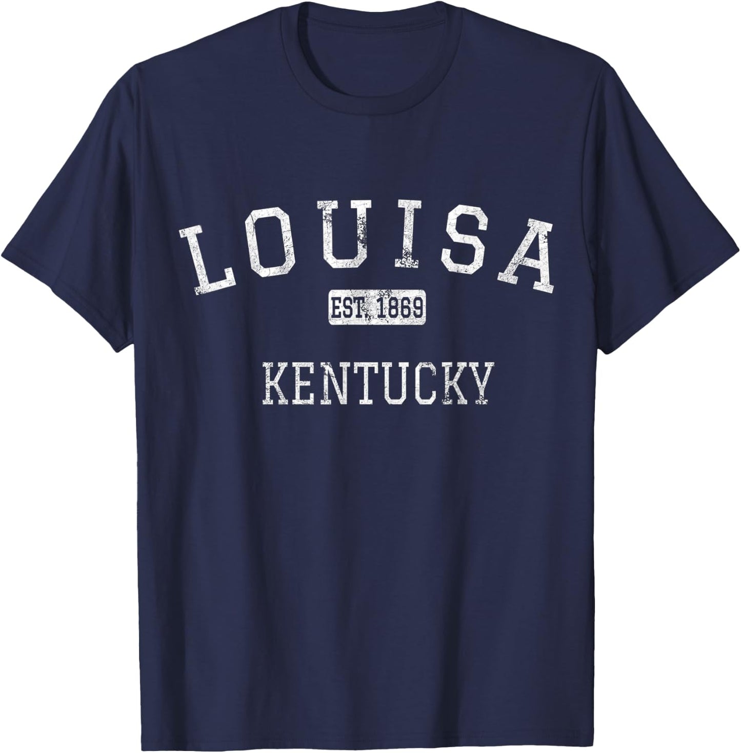 Louisa Kentucky KY Vintage T-Shirt - T-Shirt | Navy