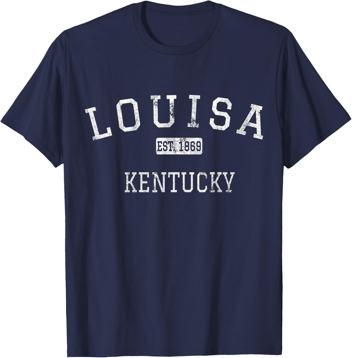 Louisa Kentucky KY Vintage T-Shirt - T-Shirt | Navy