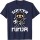 Cool Soccer Art Boys Kid Soccer Lovers Soccer Player T-Shirt - T-Shirt | Navy